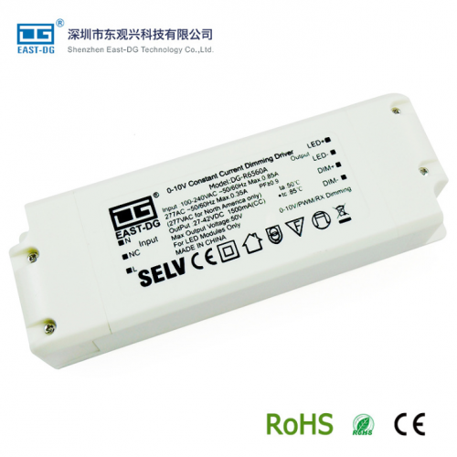 R6560A 50W 60W 63W隔离调光电源0-10V/PWM低谐波高PF过CE IP20